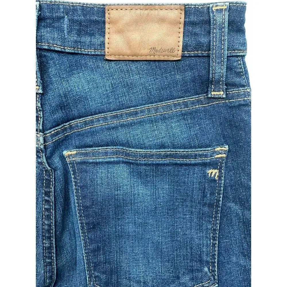 Madewell Curvy High Rise Skinny Jeans Medium Wash Stretch Denim Size 28